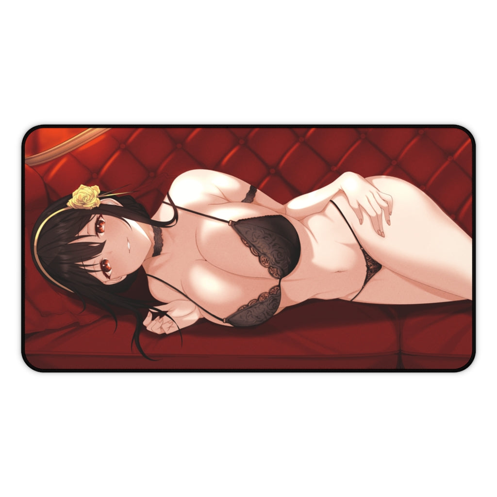 Spy x Family Yor Forger Sexy Lingerie Desk Mat - Non Slip Mousepad - Sexy Girl Playmat