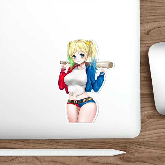 Kawaii Harley Quinn Waterproof Sticker - Ecchi Vinyl Decal