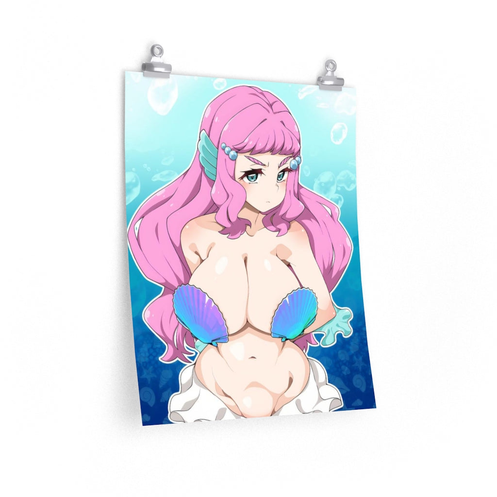 Laura La Mer Big Tits Pretty Cure Ecchi Poster - Lewd Premium Matte Vertical Poster - Adult Wall Art