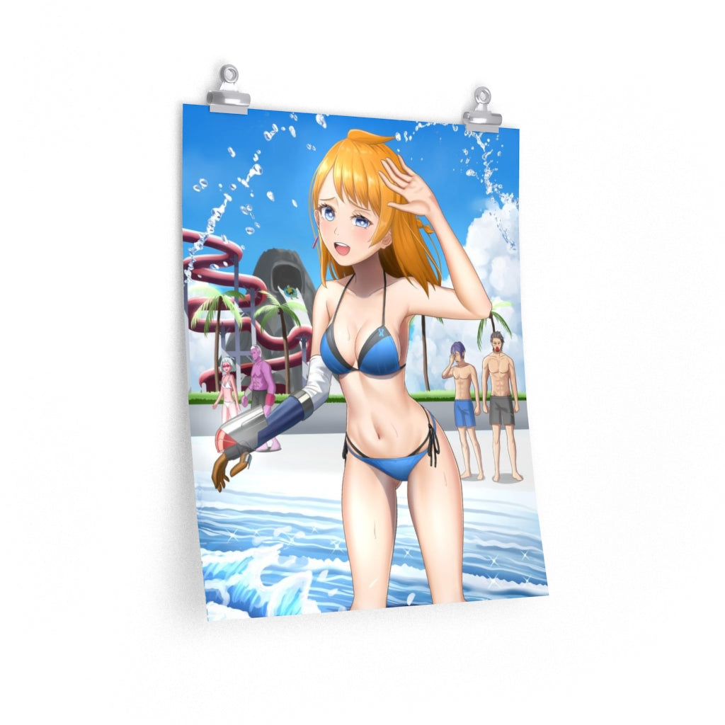 Natsume Bikini Decadence Poster - Lewd Premium Matte Vertical Poster - Adult Wall Art