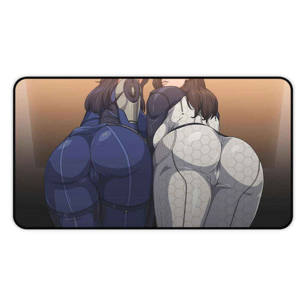 Ass Effect Sexy Mousepad - Mass Effect Gaming Desk Mat - Ashley And Miranda Ecchi Playmat