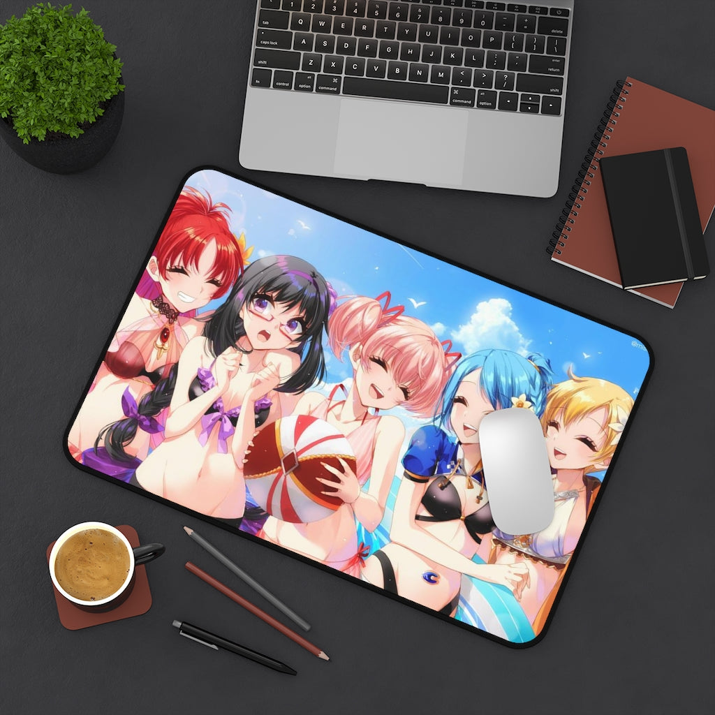 Puella Magi Madoka Magica Sexy Mousepad - Bikini Waifus XXL Anime Desk Mat - Ecchi Desk Pad