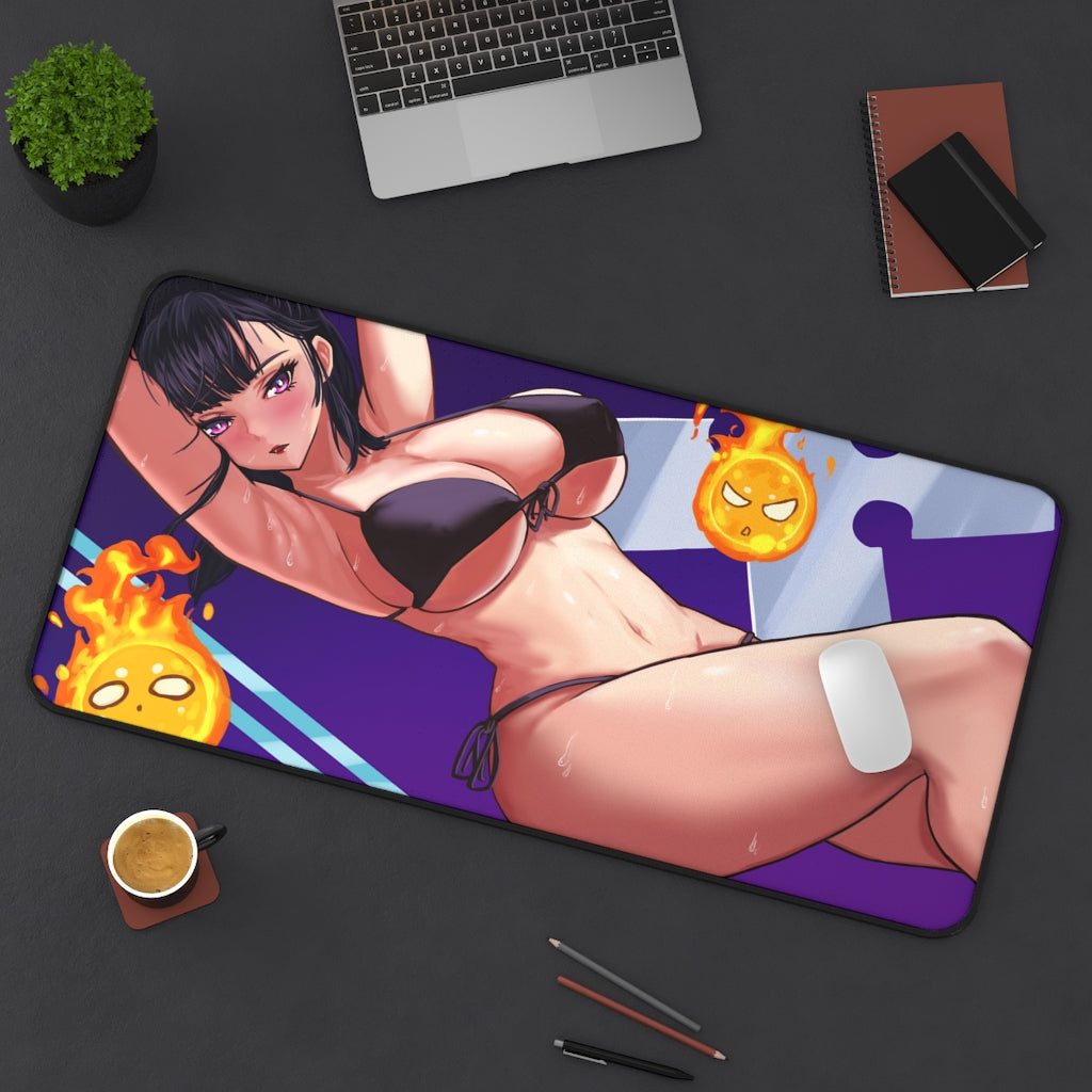 Fire Force Maki Oze Hot Bikini Gaming Desk Mat - Anime Mousepad - Sexy Girl Playmat