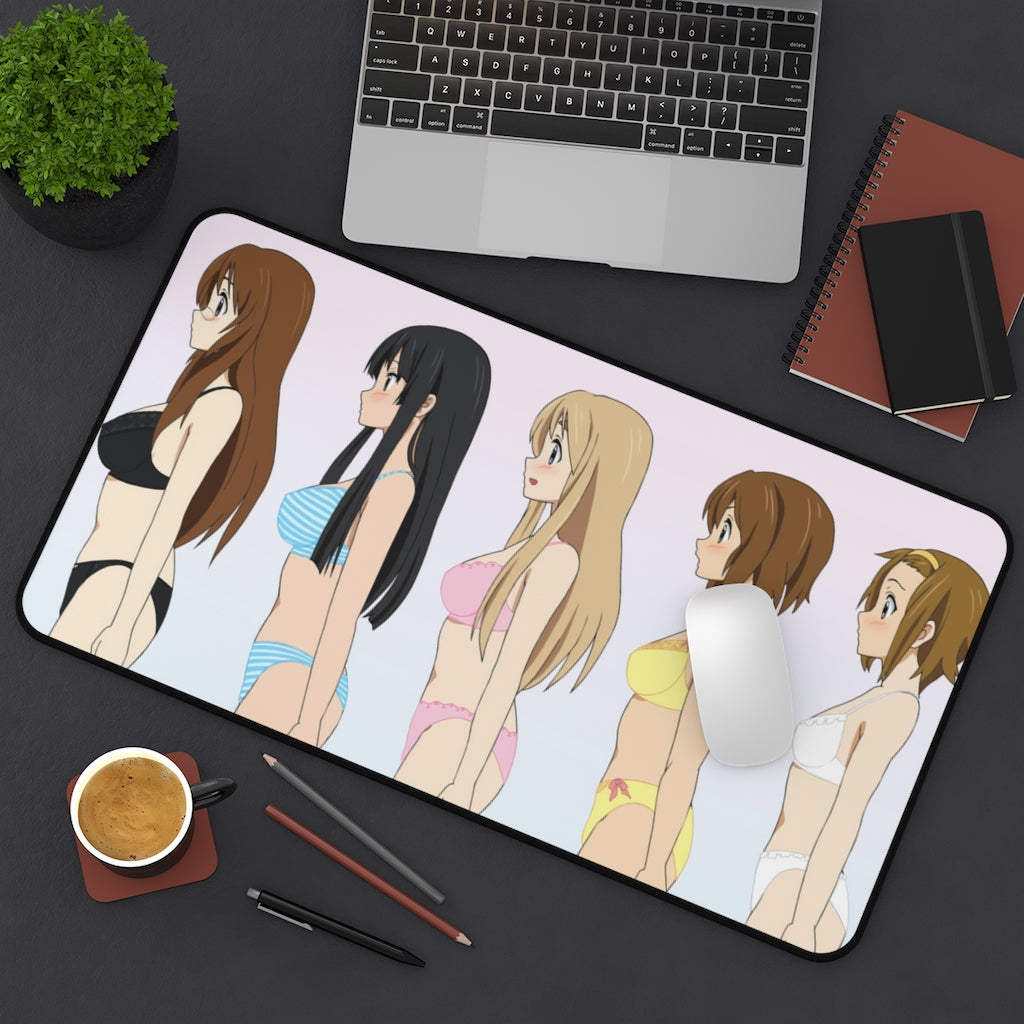 K-ON Boobs Size Bust Chart Mousepad - Non Slip Desk Mat