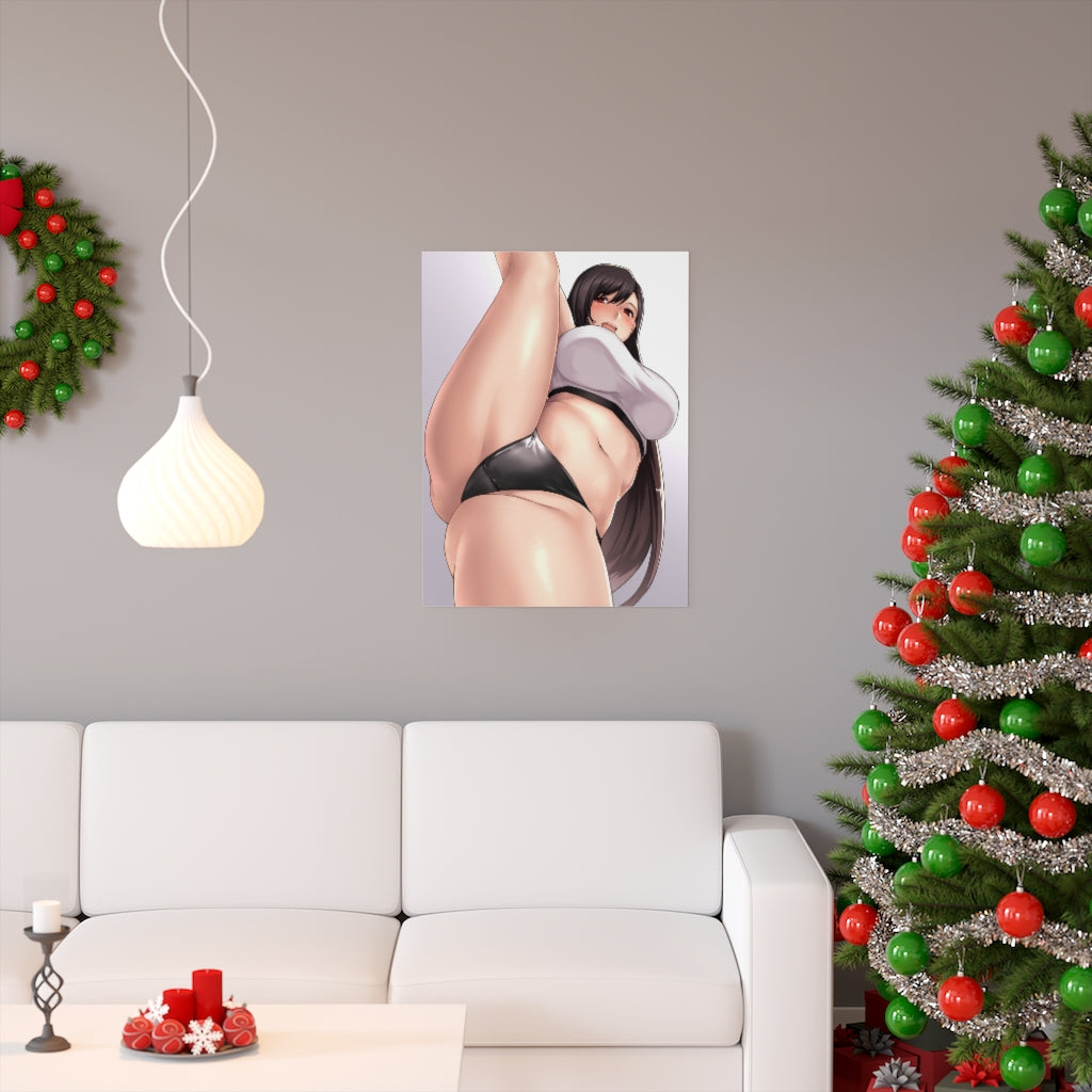 Sexy Tifa Split Final Fantasy 7 Poster - Lewd Premium Matte Vertical Poster - Adult Wall Art