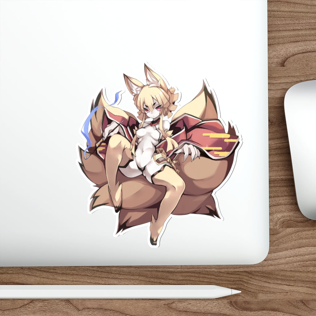 Sexy Nine Tails Kitsune Disgaea Ecchi Vinyl Decal Waterproof Sticker - Ecchi Vinyl Decal