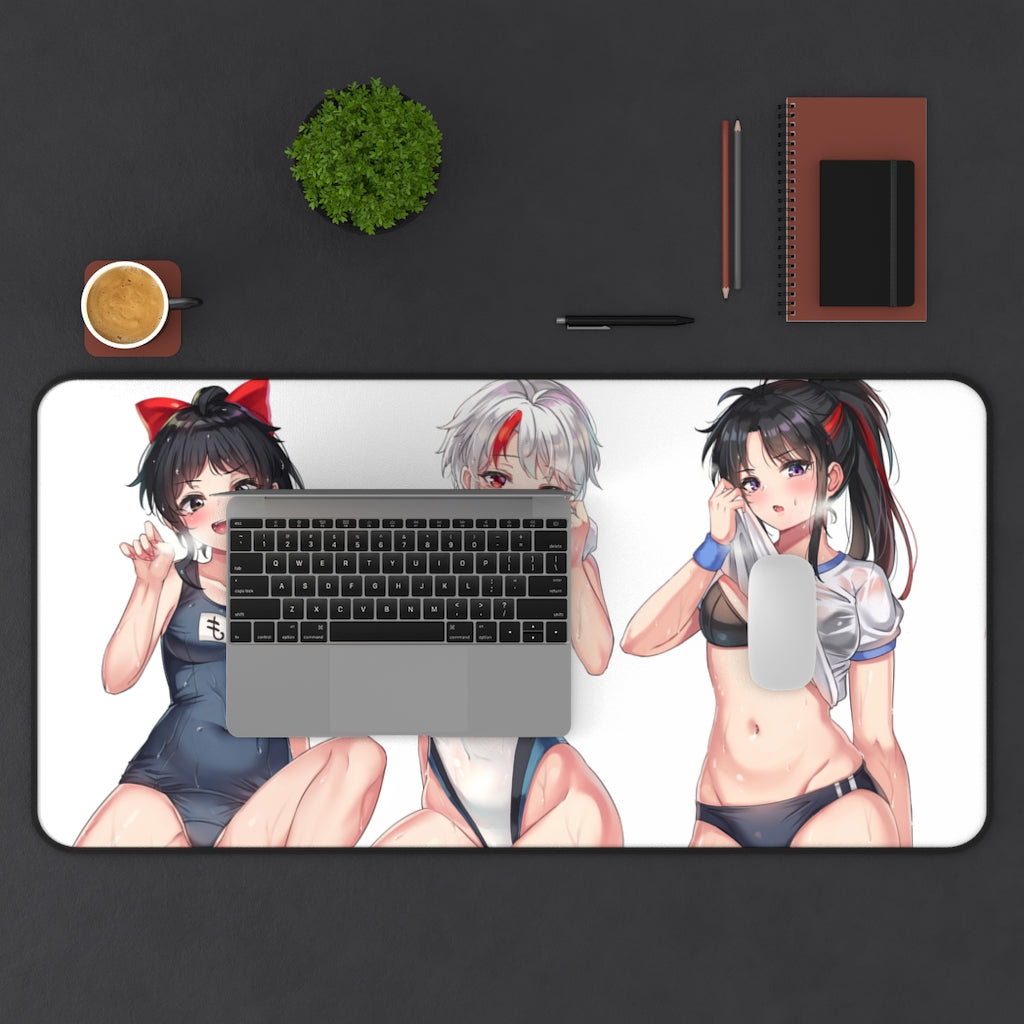 Inuyasha Yashahime Swimsuit Waifus Gaming Desk Mat - Anime Mousepad - Sexy Girls Playmat