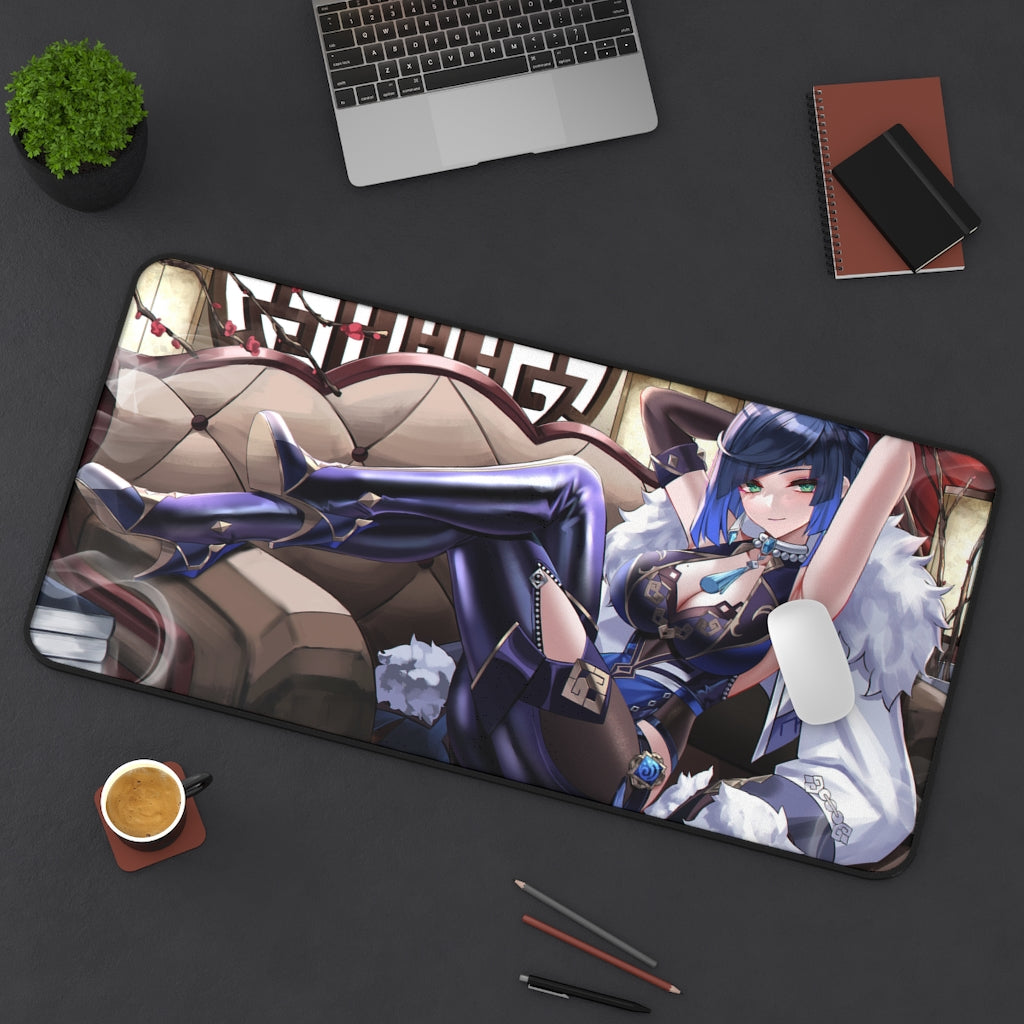 Genshin Impact Sexy Yelan Desk Mat - Non Slip Mousepad