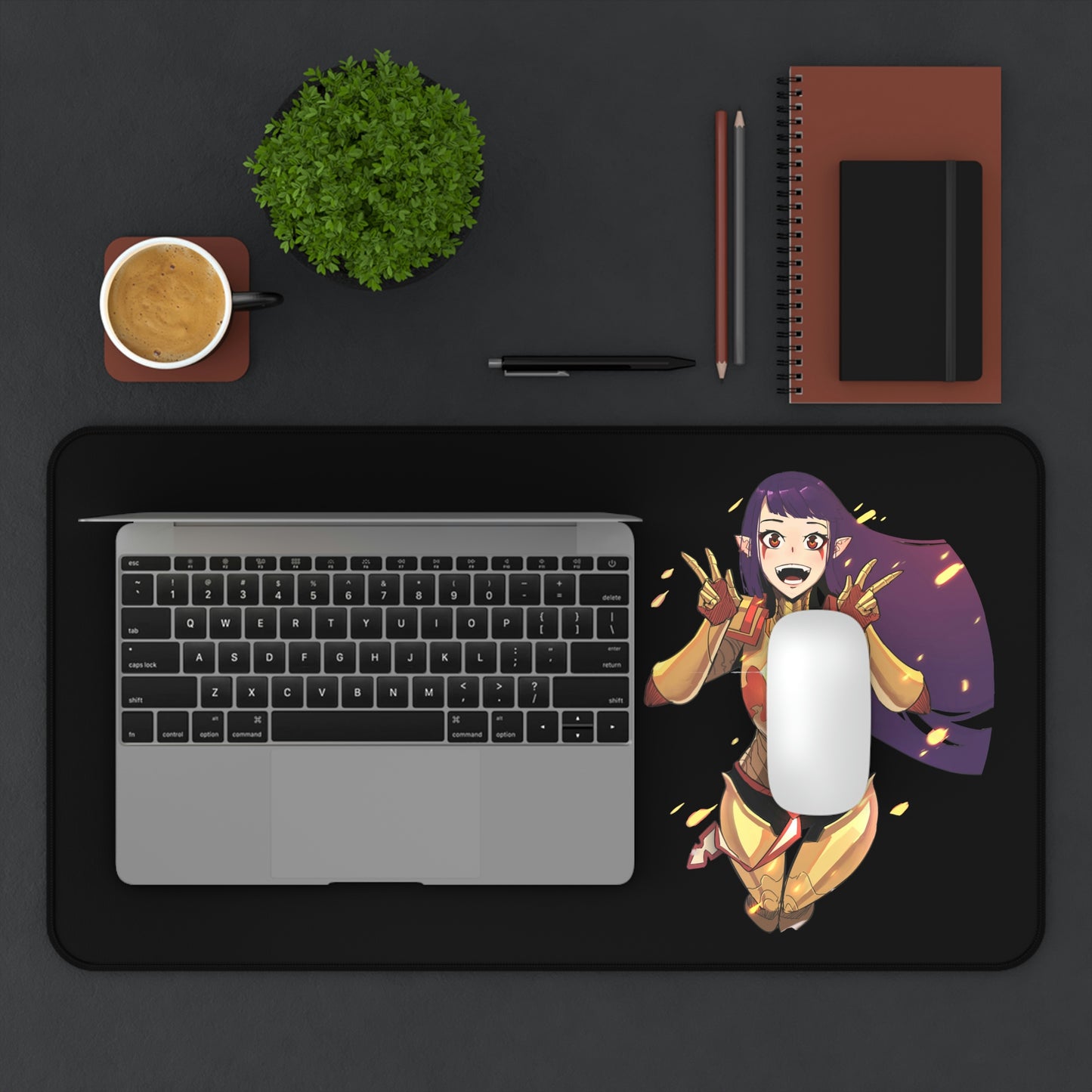 Solo Leveling Kawaii Esil Radiru Gaming Mousepad - XXL Anime Desk Mat - Manhwa Desk Pad