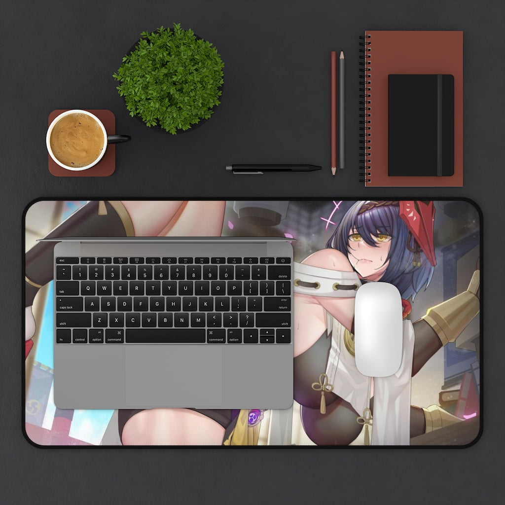 Sexy Kujou Sara Genshin Impact Desk Mat - Non Slip Mousepad