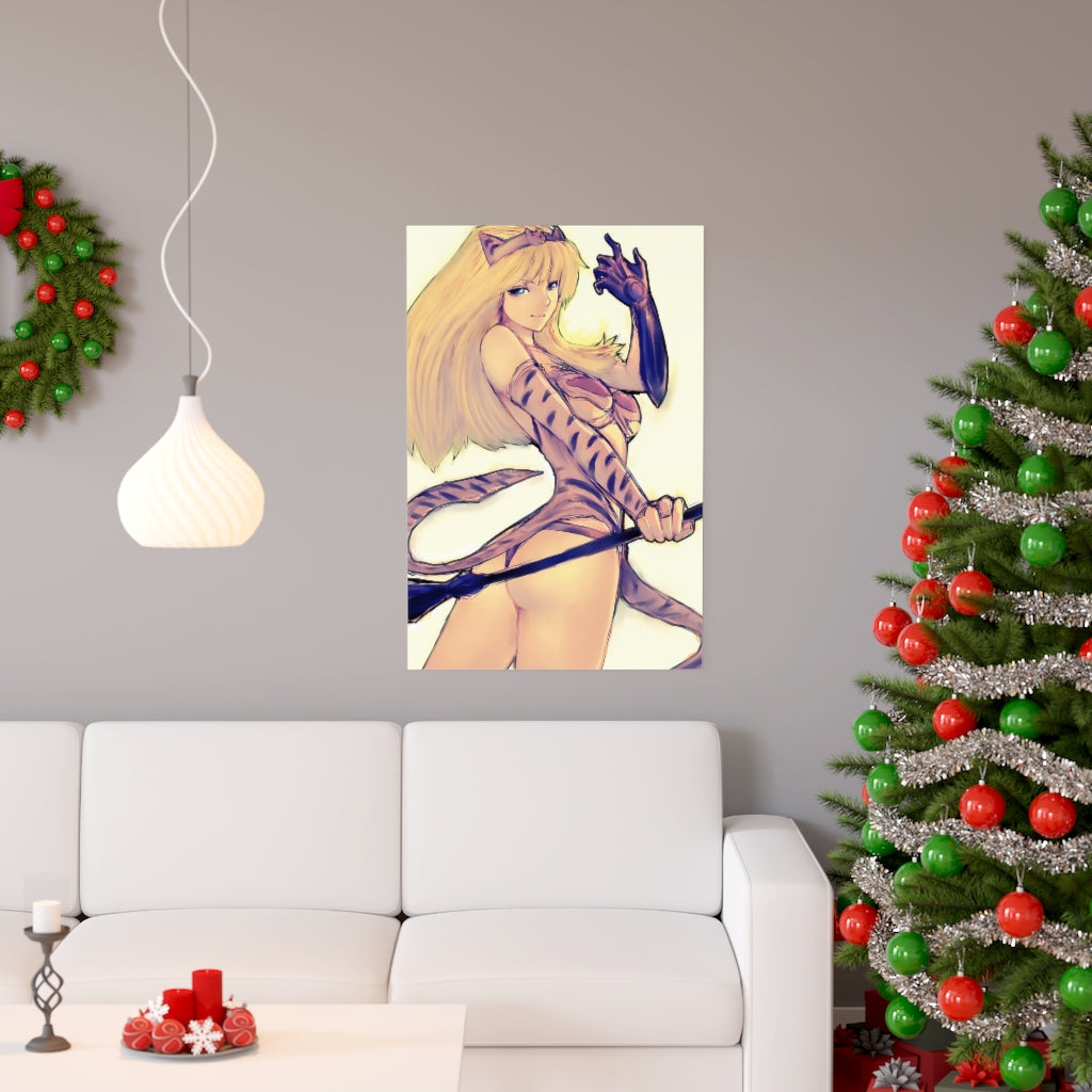 Elina And Elina Queen S Blade Poster - Lewd Premium Matte Vertical Poster - Adult Wall Art