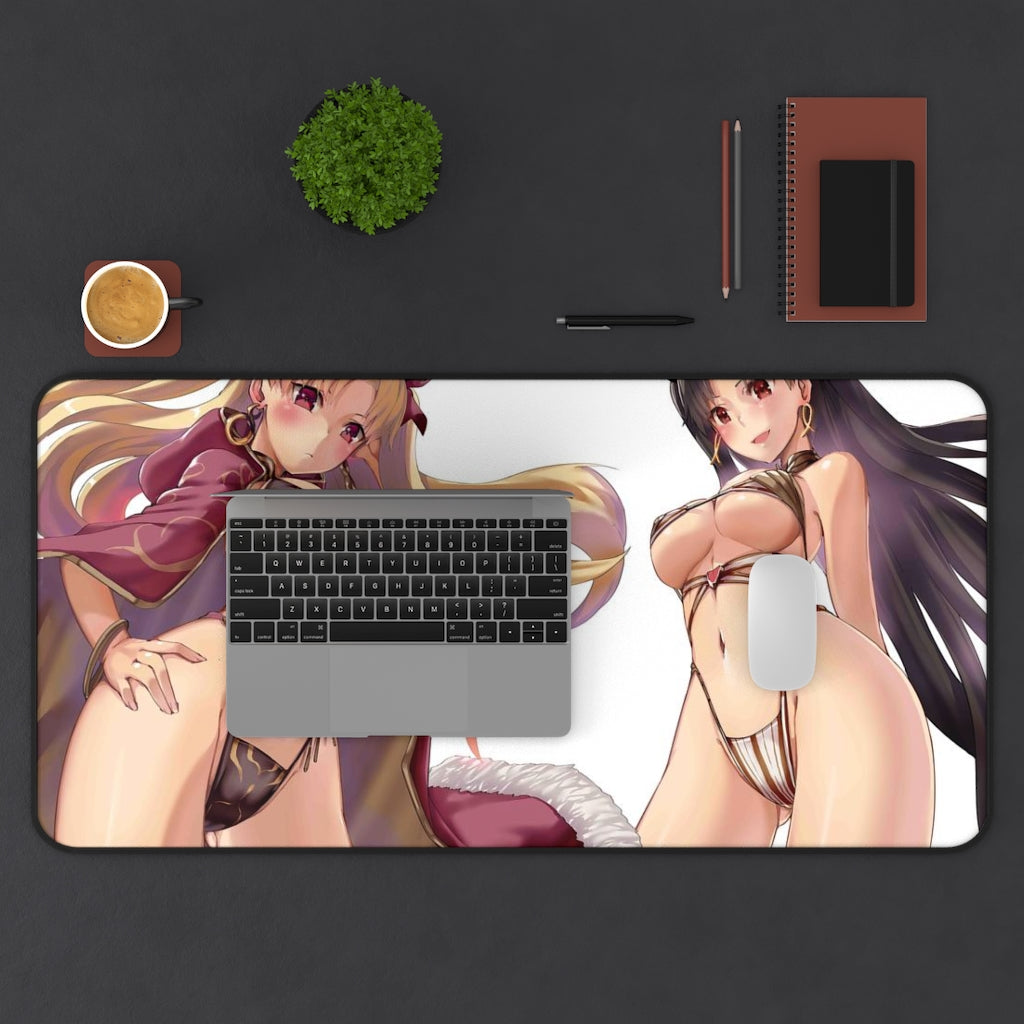 Fate Grand Order Sexy Mousepad - Ereshkigal And Ishtar Ecchi Desk Mat - Gaming Playmat