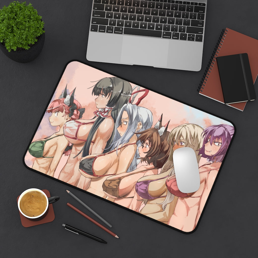 Touhou Bikini Boobs Desk Mat - Non Slip Mousepad