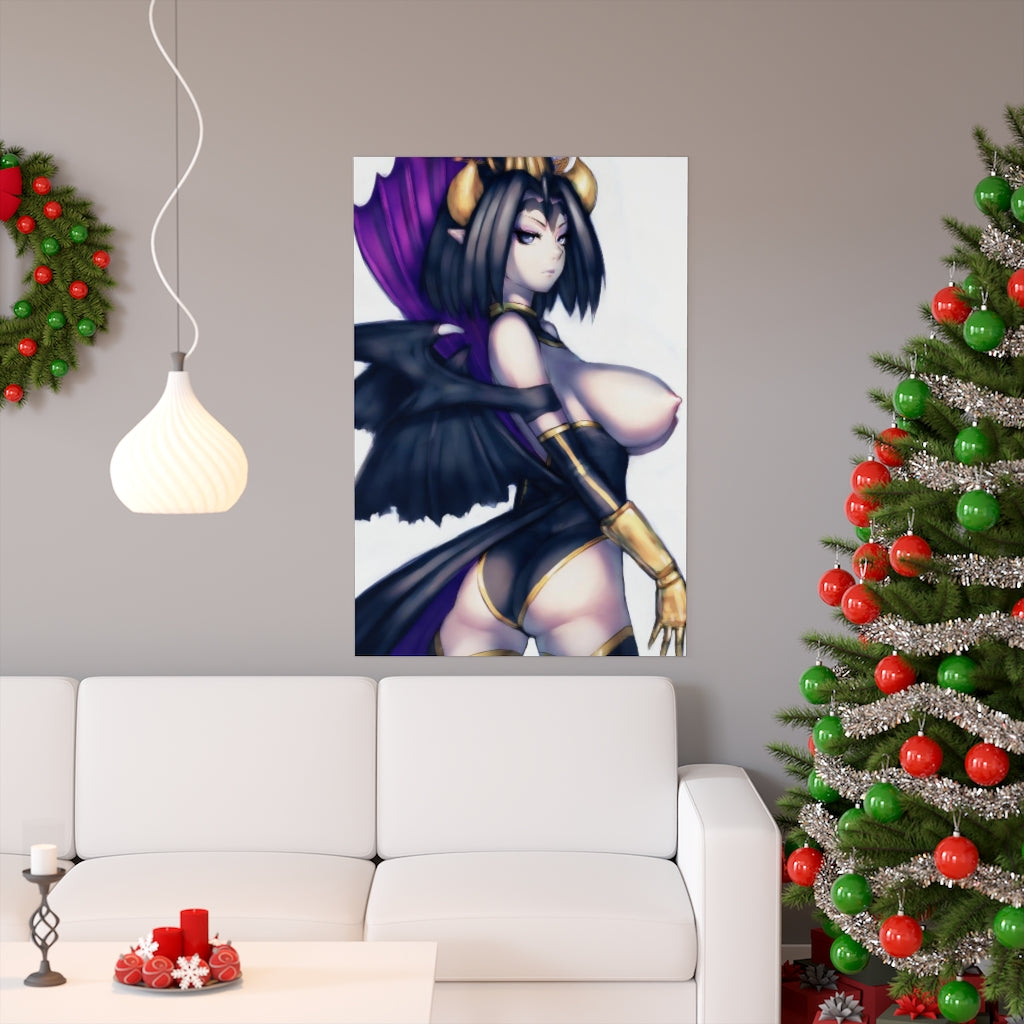 Lilithmon Digimon Poster - Lewd Premium Matte Vertical Poster - Adult Wall Art