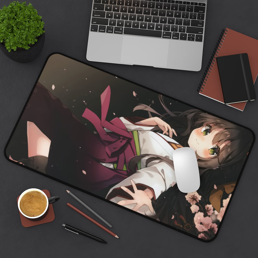 Kawai Anime Girls Mouse Pads - Cute Sakura flower girl - The Mouse Pads Ninja Home Decor