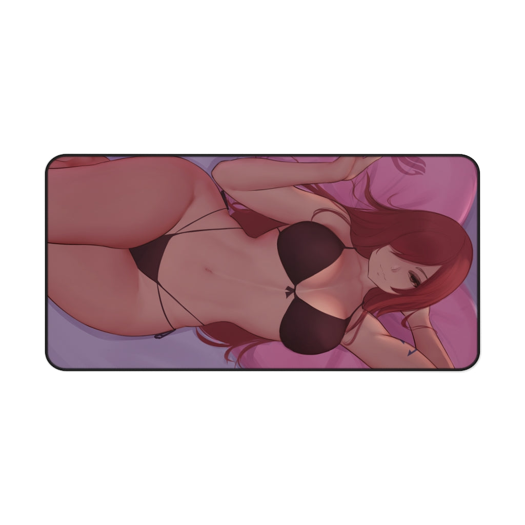 Fairy Tail Ecchi Mousepad - Thick Erza Scarlet Bikini - Large Desk Mat - Sexy Anime Playmat