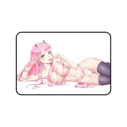 Zero Two Lollipop Sexy Pasties Darling In The Franxx Desk Mat - Non Slip Mousepad