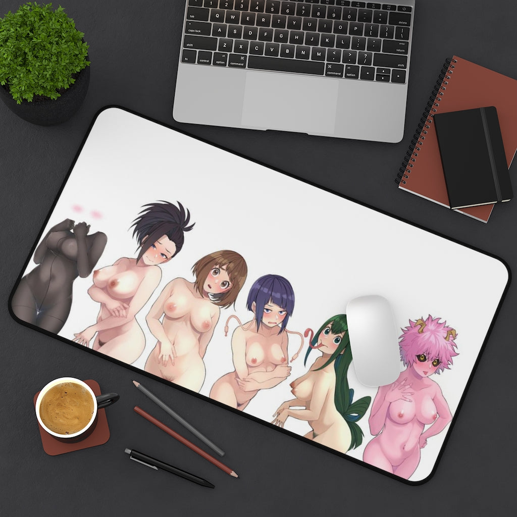 My Hero Academia Nude Female Cast Desk Mat - Boku No Hero Academia Sexy Mousepad