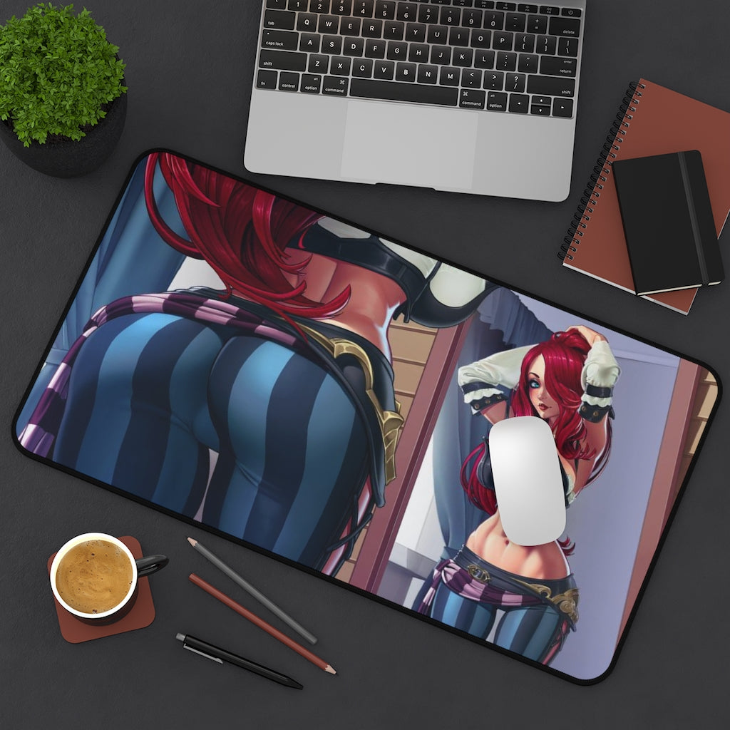 Miss Fortune Pirate Booty Desk Mat - Big Ecchi Gaming Mousepad - MTG Playmat