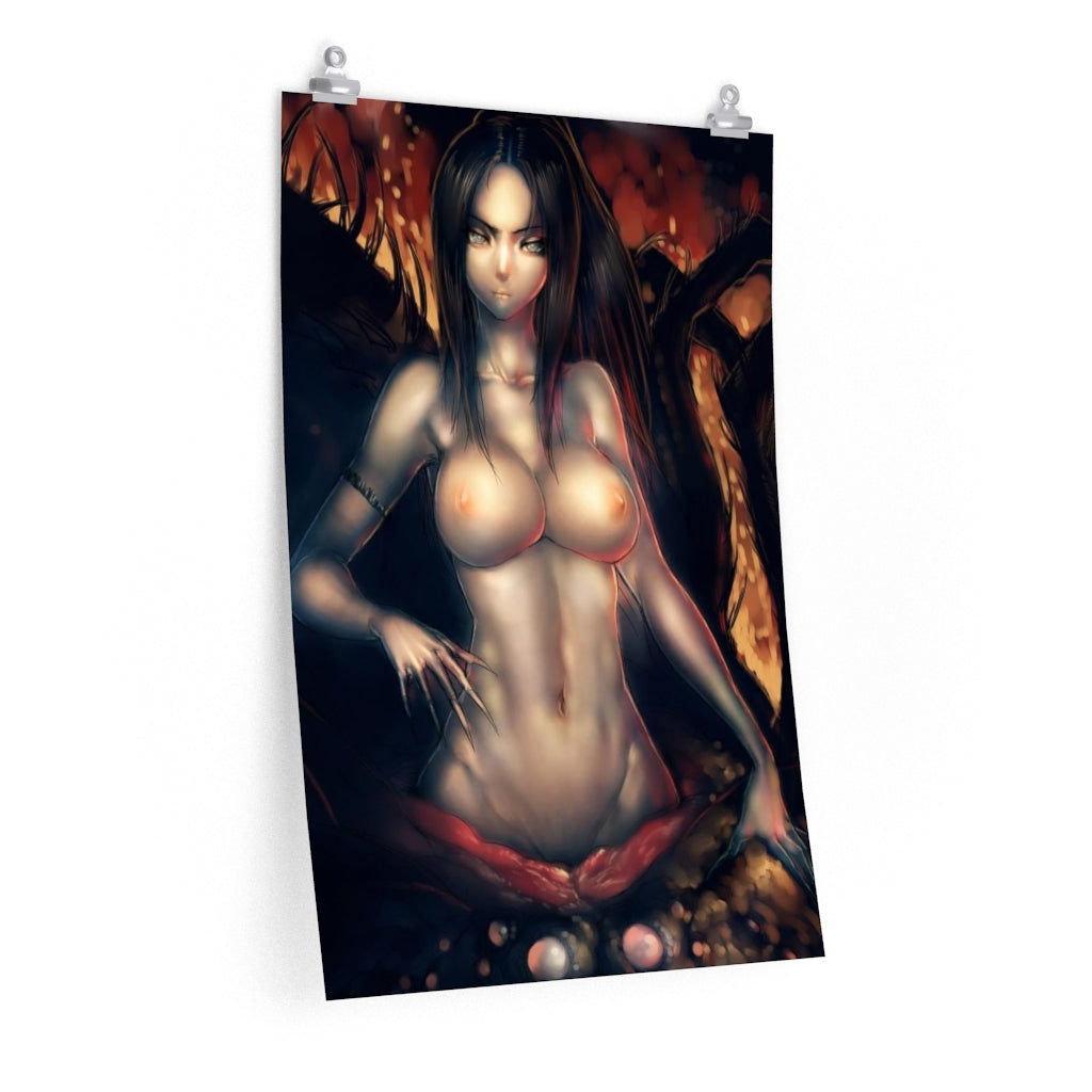 Chaos Witch Quelaag Dark Souls Poster - Lewd Premium Matte Vertical Poster - Adult Wall Art