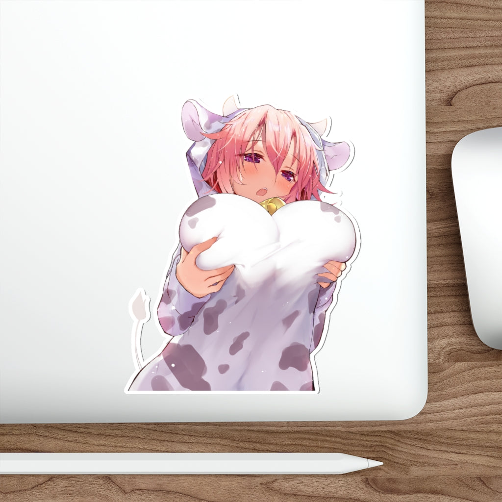 Touhou Yuyuko Sexy Cow Girl Waterproof Sticker - Ecchi Vinyl Decal