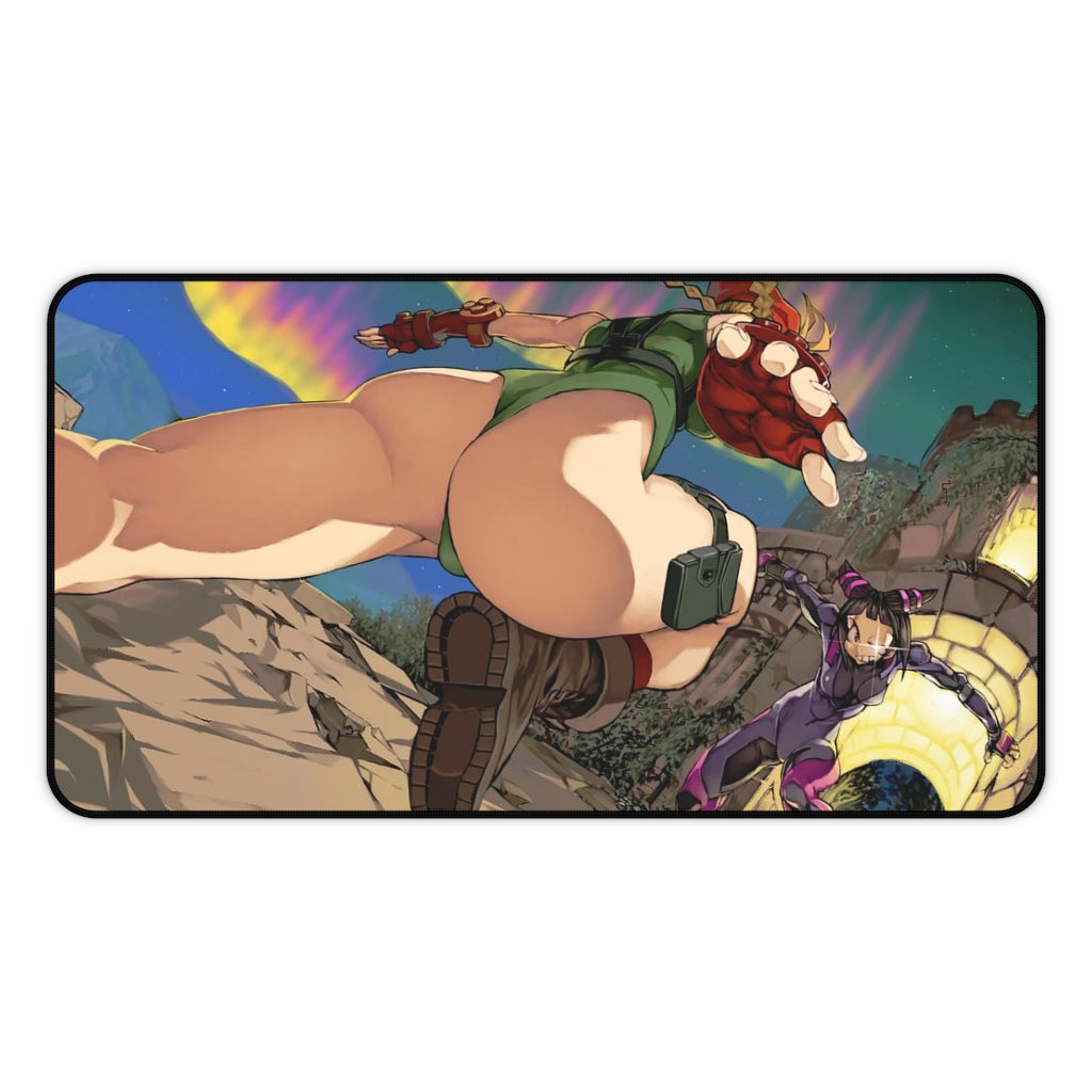 Cammy and Juri Street Fighter Ecchi Mousepad - Gaming Desk Mat