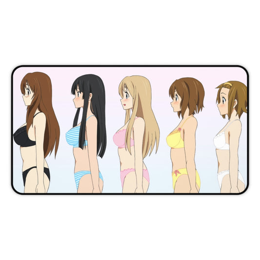 K-ON Boobs Size Bust Chart Mousepad - Non Slip Desk Mat