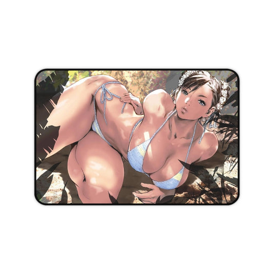 Bikini Chun Li Desk Mat - Large Ecchi Mousepad - MTG Playmat