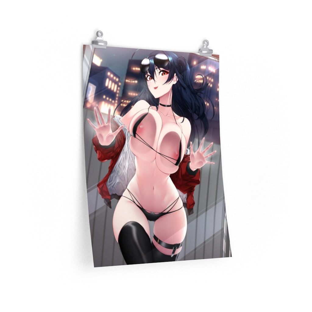 Nude Pressed Boobs Taihou Azur Lane Poster - Lewd Premium Matte Vertical Poster - Adult Wall Art