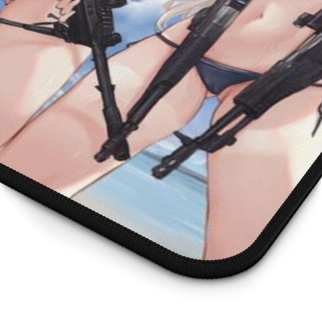 Girls Frontline Ecchi Mousepad - Bikini Waifus Large Desk Mat - Playmat - Girls With Guns