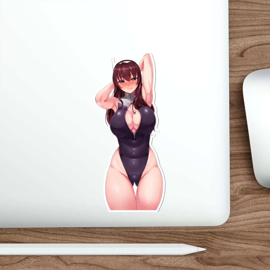 Ashigara Sexy Swimsuit KanColle Kantai Collection Waterproof Sticker - Ecchi Vinyl Decal