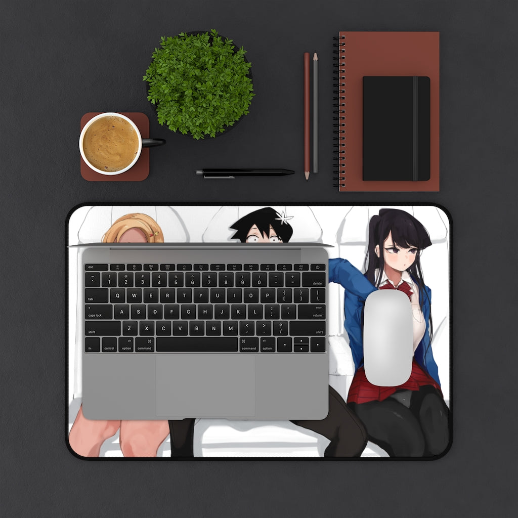 Komi San Sexy Mousepad - Handsy Tadano Hitohito - Komi Can't Communicate Ecchi Desk Mat - Anime Playmat