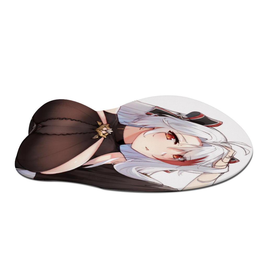 Sexy Anime Girl Oppai Mousepad with Wrist Support Silicone Mouse Pad