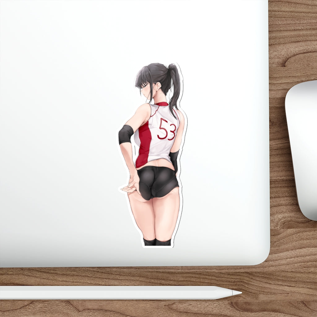 Komi San Sexy Gym Uniform Cute Butt Waterproof Sticker - Ecchi Vinyl Decal