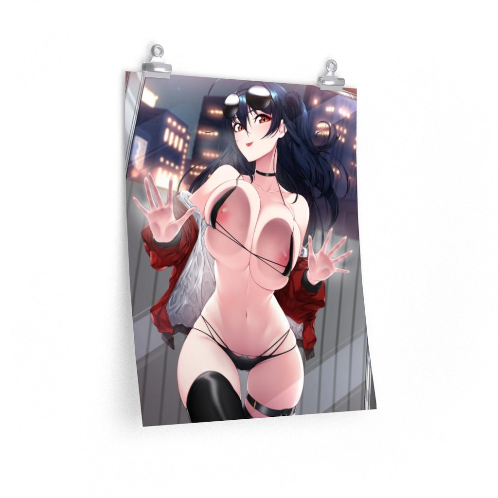 Nude Pressed Boobs Taihou Azur Lane Poster - Lewd Premium Matte Vertical Poster - Adult Wall Art