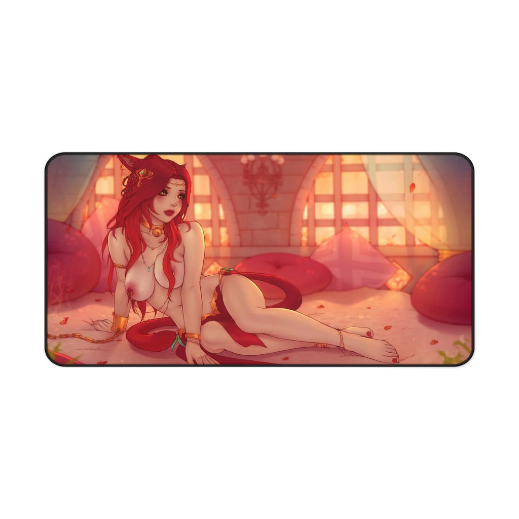 Sexy Oriental Outfit Avatar Final Fantasy 14 Desk Mat - Non Slip Mousepad