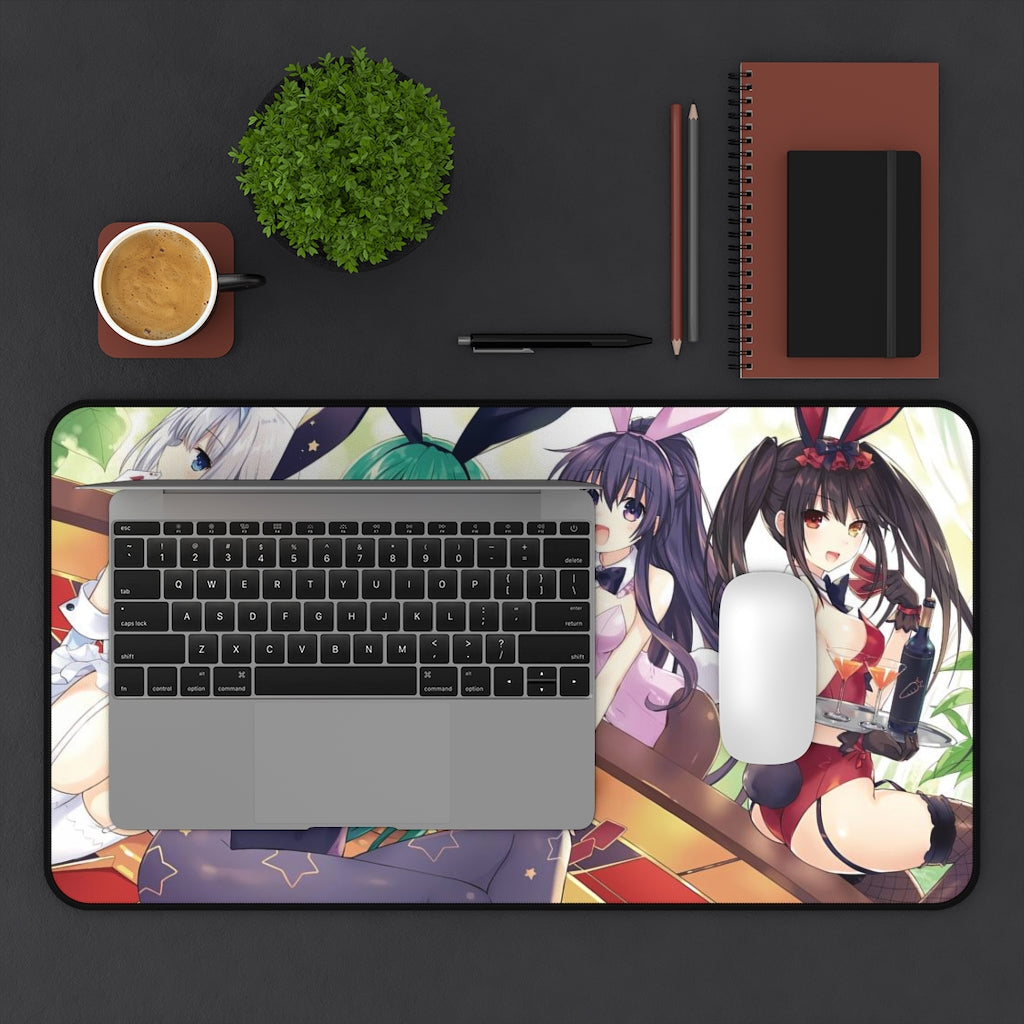 Date A Live Sexy Mousepad - Bunny Girl Waifus Desk Mat - Ecchi Playmat