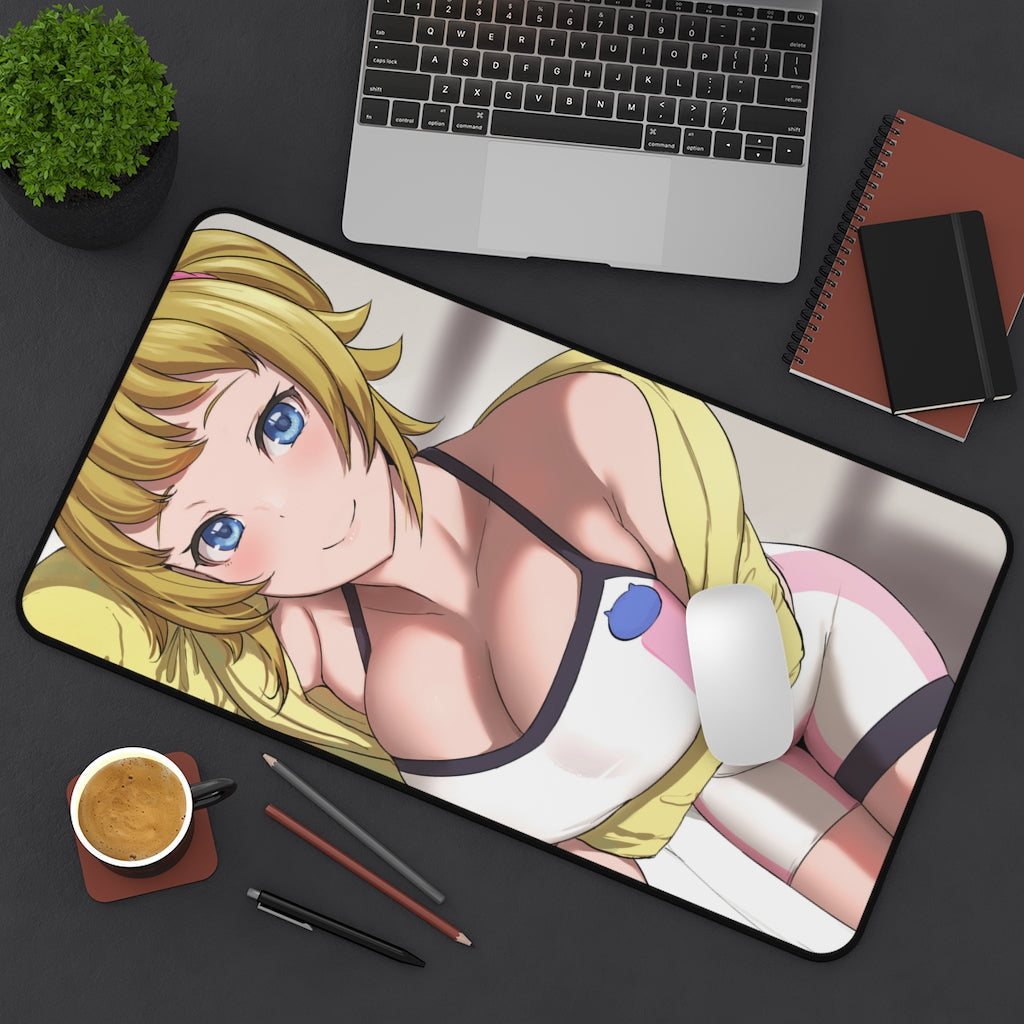 Sexy Hoshino Fumina Gundam Desk Mat - Non Slip Anime Mousepad