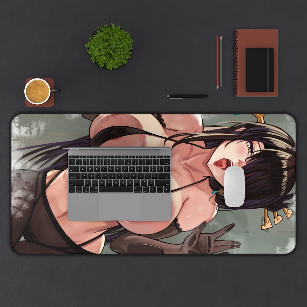 Beidou Genshin Impact Boobs Press Desk Mat - Non Slip Mousepad