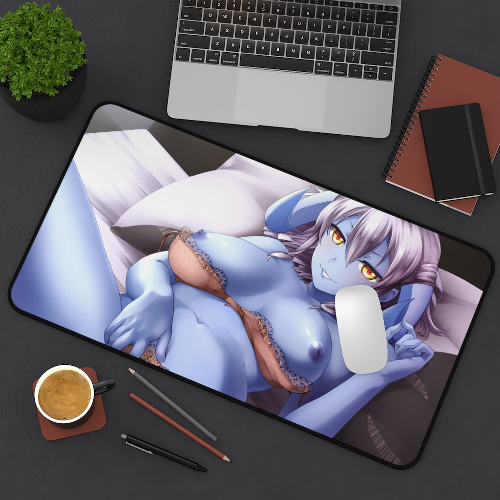 Celeste Luvendass HuniePop Nude Tits and Panties Desk Mat - Sexy Anime Girl Mousepad - Gaming Playmat