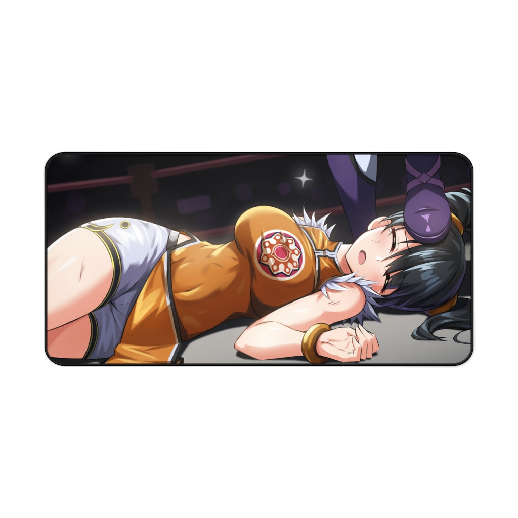 Tekken Beaten Ling Xiaoyu by Nina Williams Desk Mat - Non Slip Mousepad