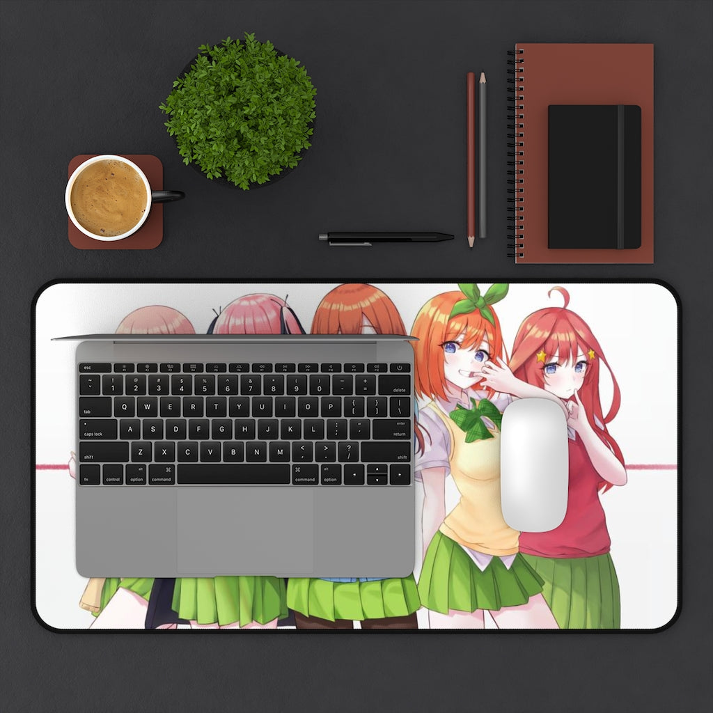 The Quintessential Quintuplets Anime Mousepad - Large Ecchi Desk Mat - School Girls Mouse Pad - MTG Playmat