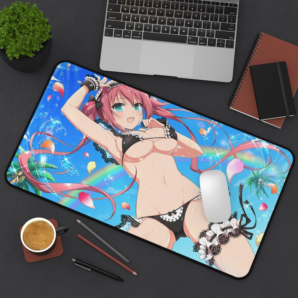 Sexy Bikini Maid Queen's Blade Desk Mat - Non Slip Mousepad