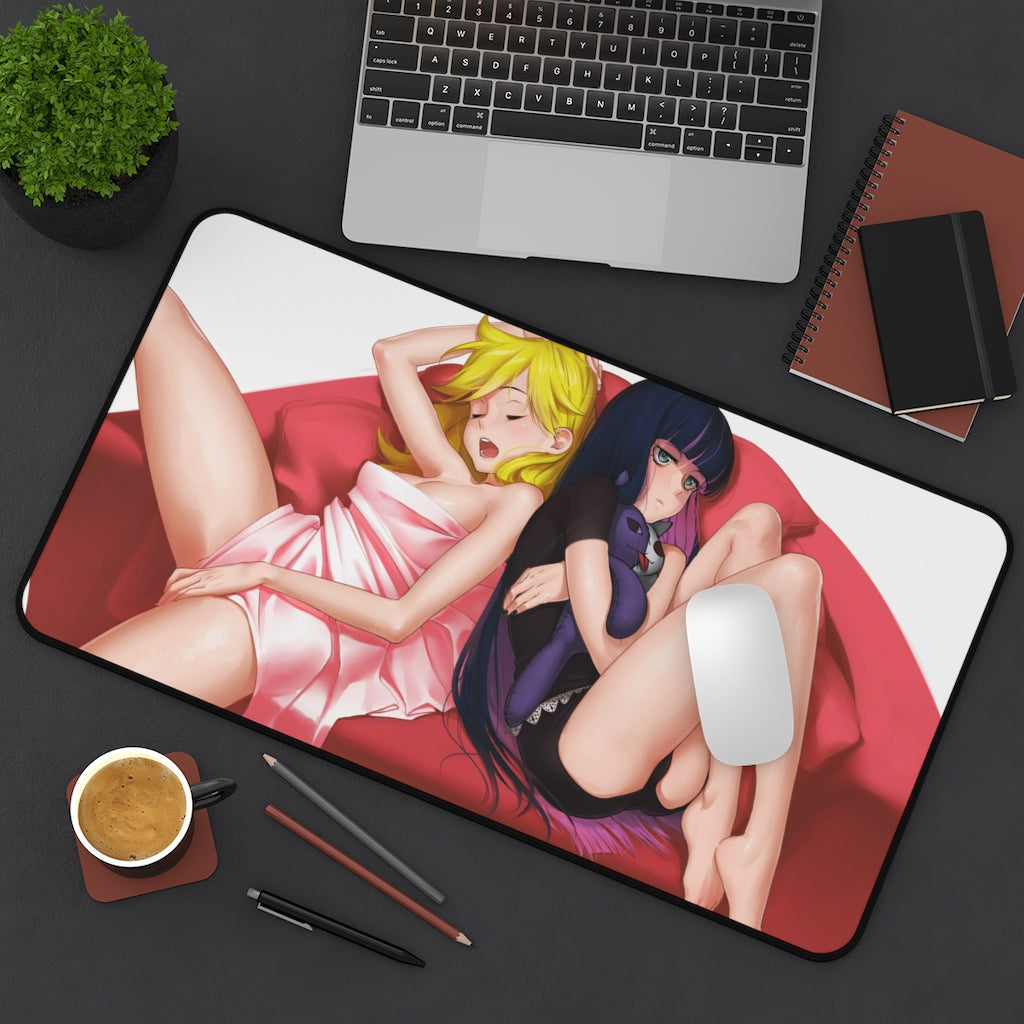 Panty and Stocking with Garterbelt Sexy Waifus Desk Mat - Non Slip Mousepad