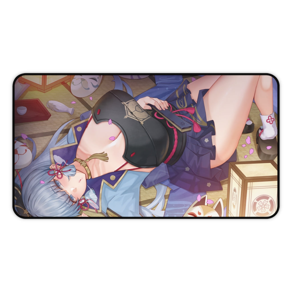 Genshin Impact Sexy Mousepad - Hot Ayaka Gaming Desk Mat - Ecchi Playmat