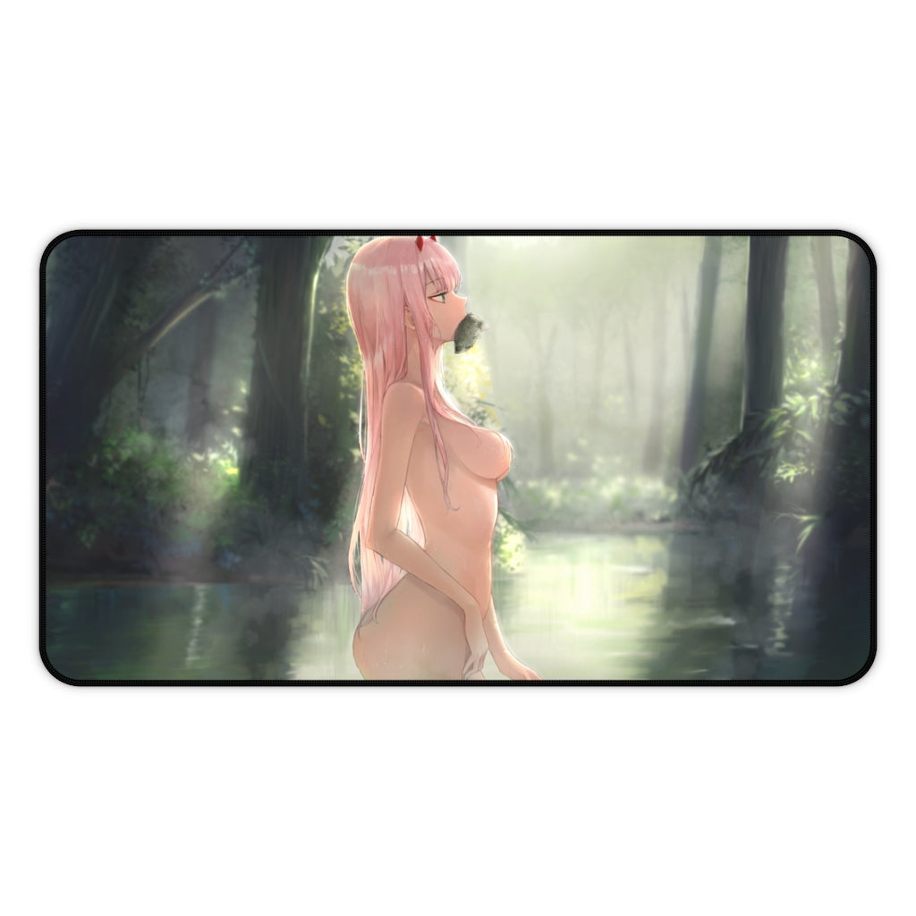 Darling In The Franxx Nude Zero Two Desk Mat - Non Slip Mousepad