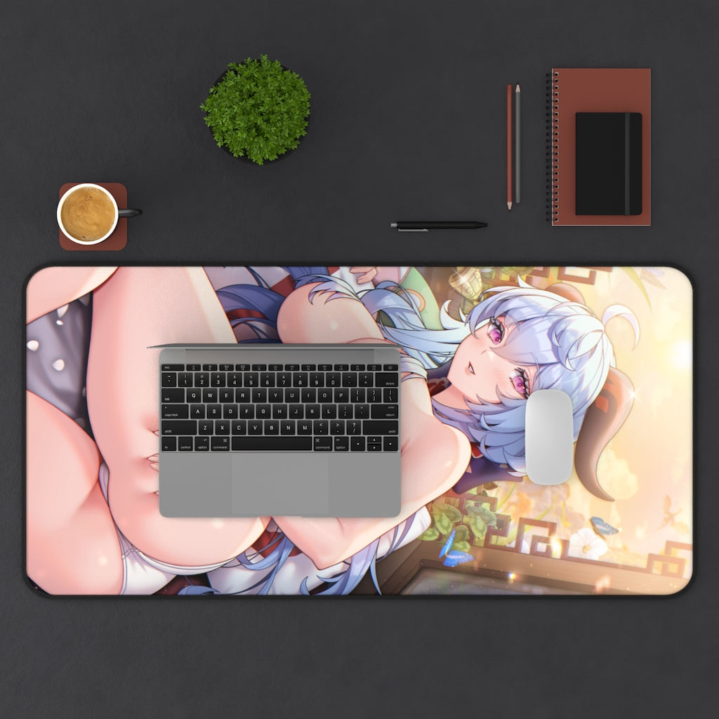 Sexy Nude Ganyu Genshin Impact Desk Mat - Non Slip Mousepad