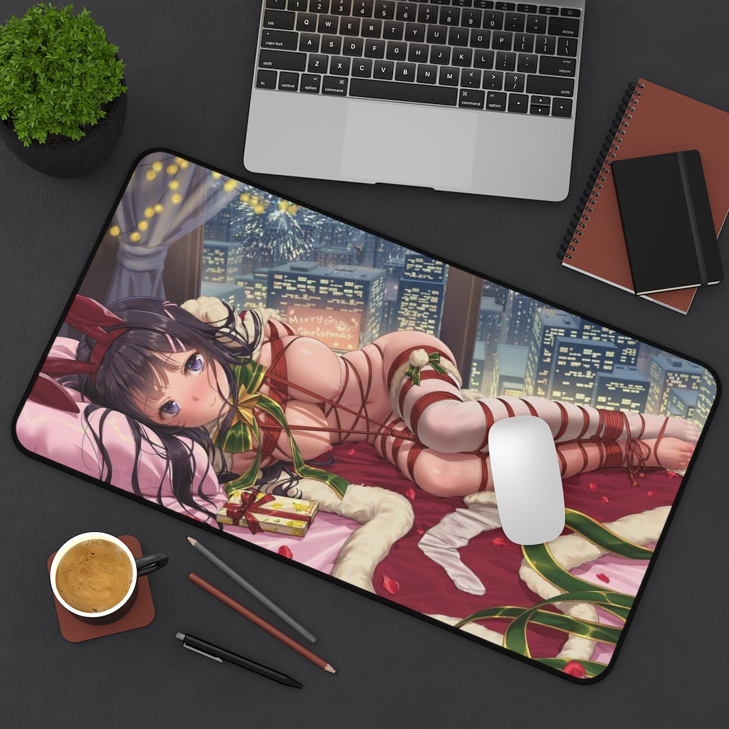 Bunny Girl Bondage Mousepad - Sakurajima Mai Large Ecchi Desk Mat