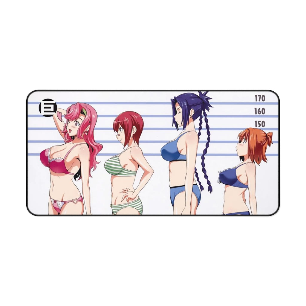 Maken-ki! Waifus Mensurations Boobs Size Bust Chart Mousepad - Non Slip Desk Mat