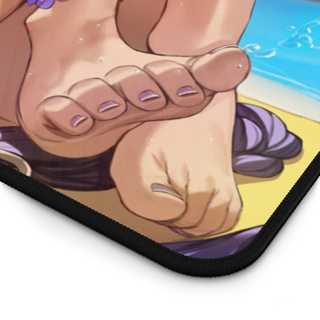 Genshin Impact Raiden Shogun Sexy Feet Desk Mat - Non Slip Mousepad